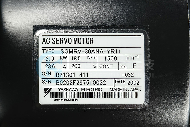 安川2.9KW伺服電機SGMRV-30ANA-YR11